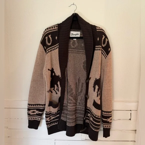 Wrangler Grandpa Western Cardigan Sweater - Picture 3 of 7